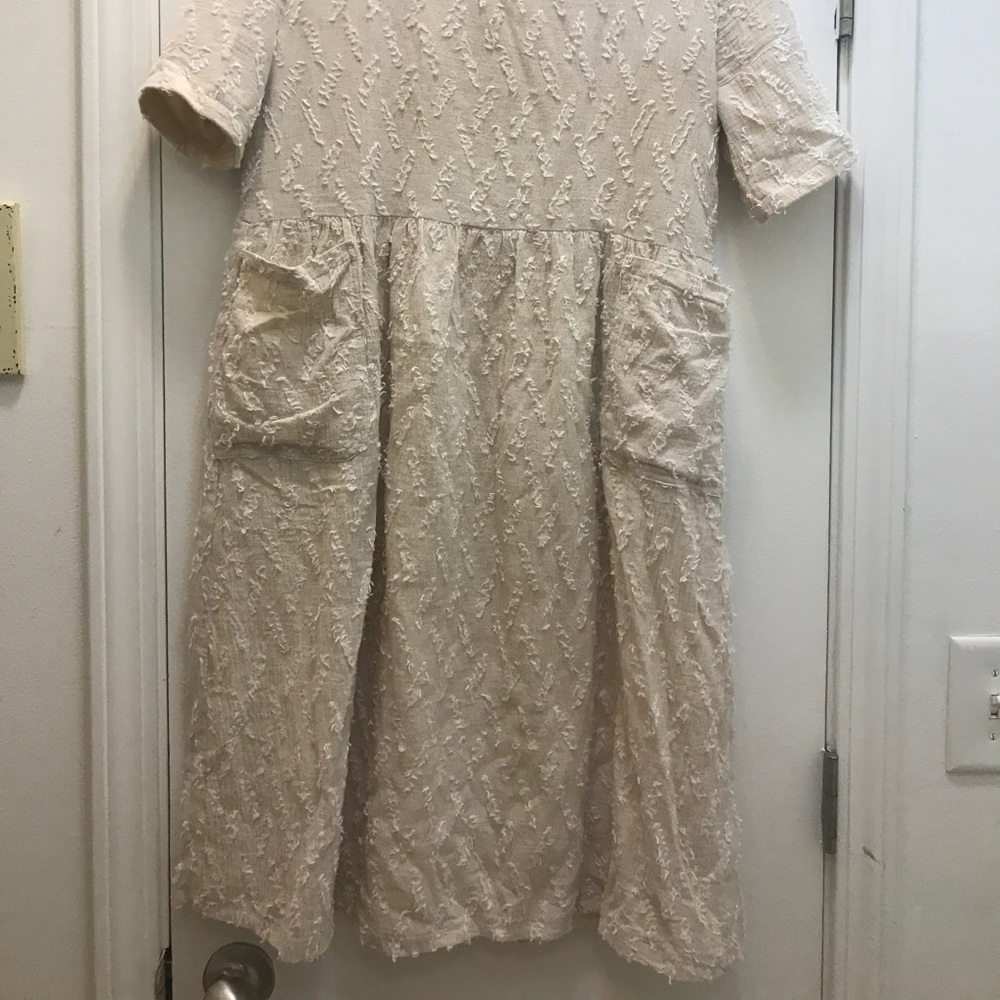 Cream Roolee Midi Dress